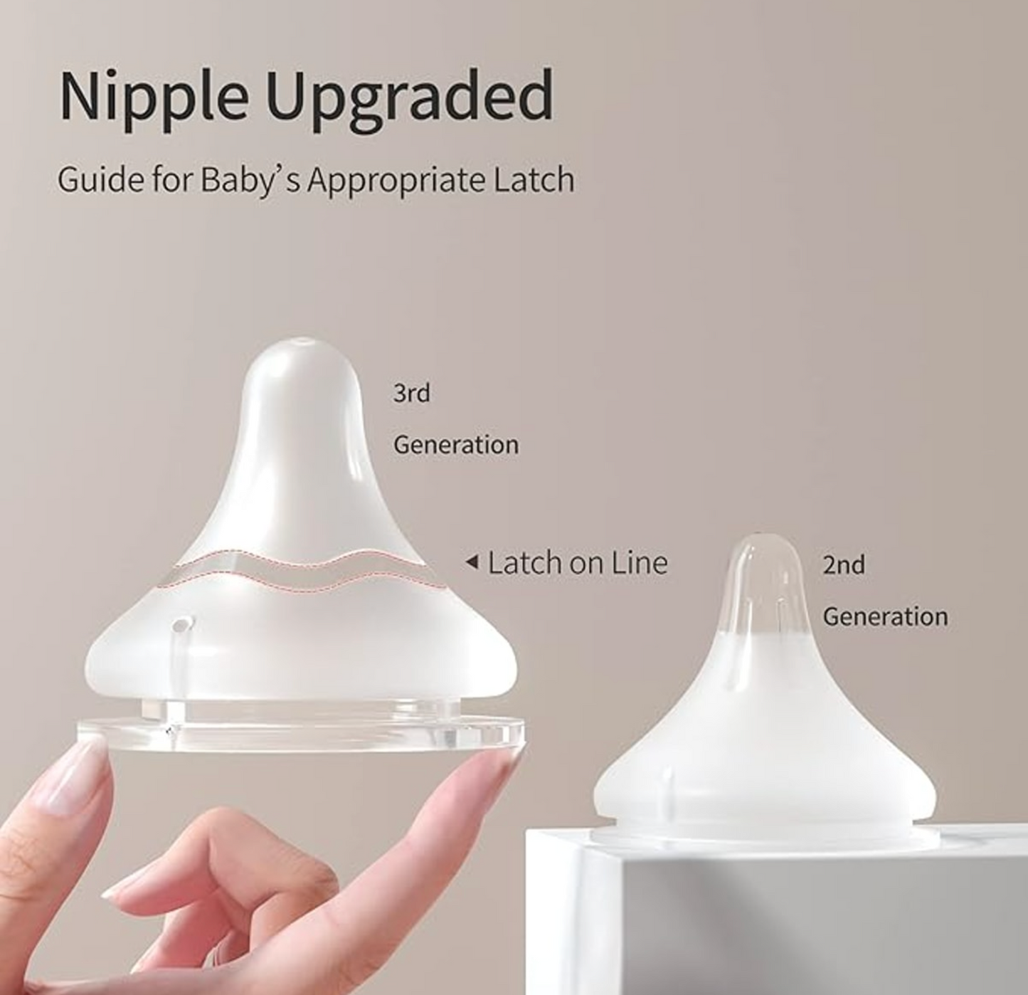 Pigeon PP Nursing Bottle Wide Neck | Easy To Clean | 8.1 Oz Includes 1 M Nipples (3m+)