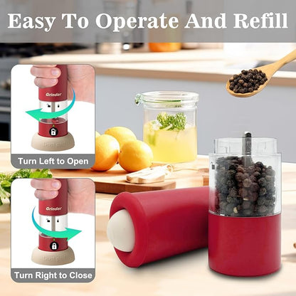 Electric Salt and Pepper Grinder Set