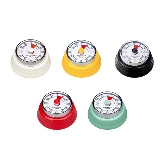 Vintage Mechanical Kitchen Timer – 60 Minutes Magnetic